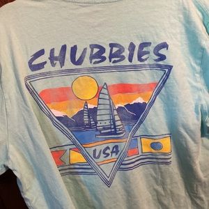 Men’s teal chubbies shirt size large